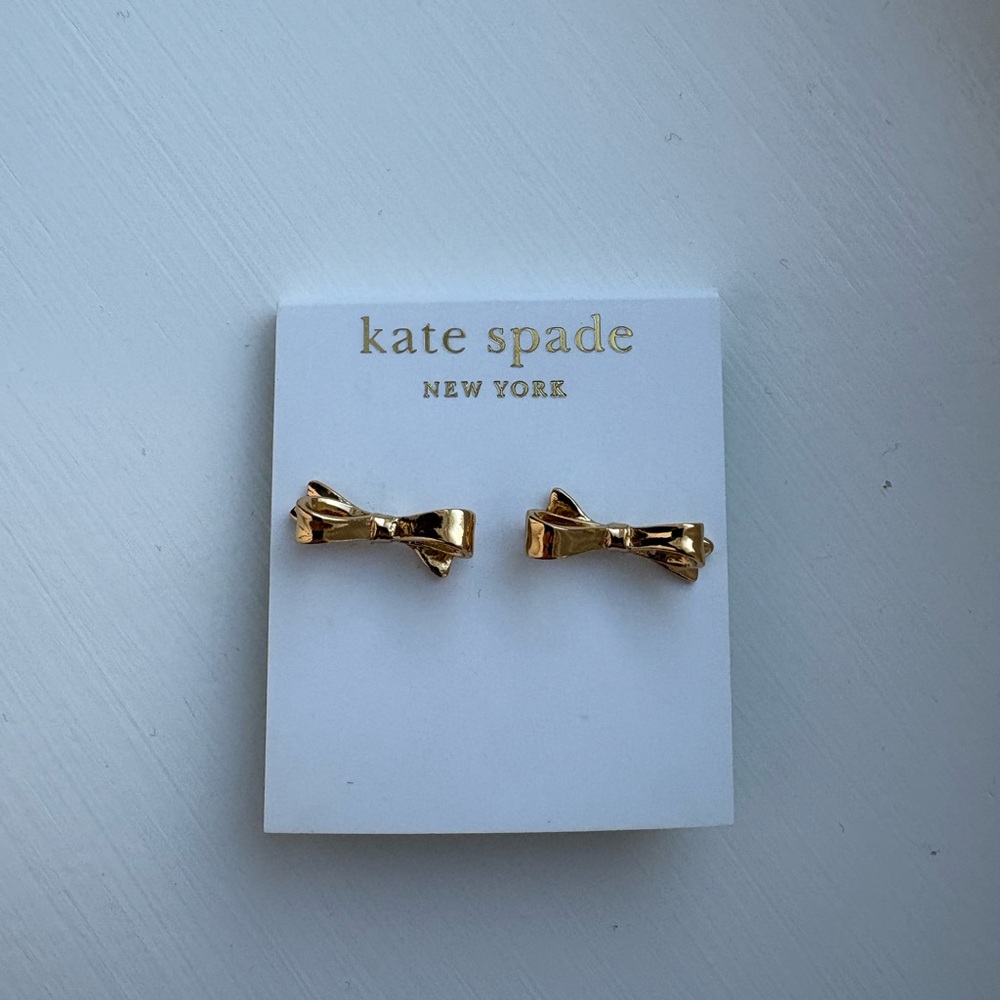 Kate Spade Gold Bow Earrings